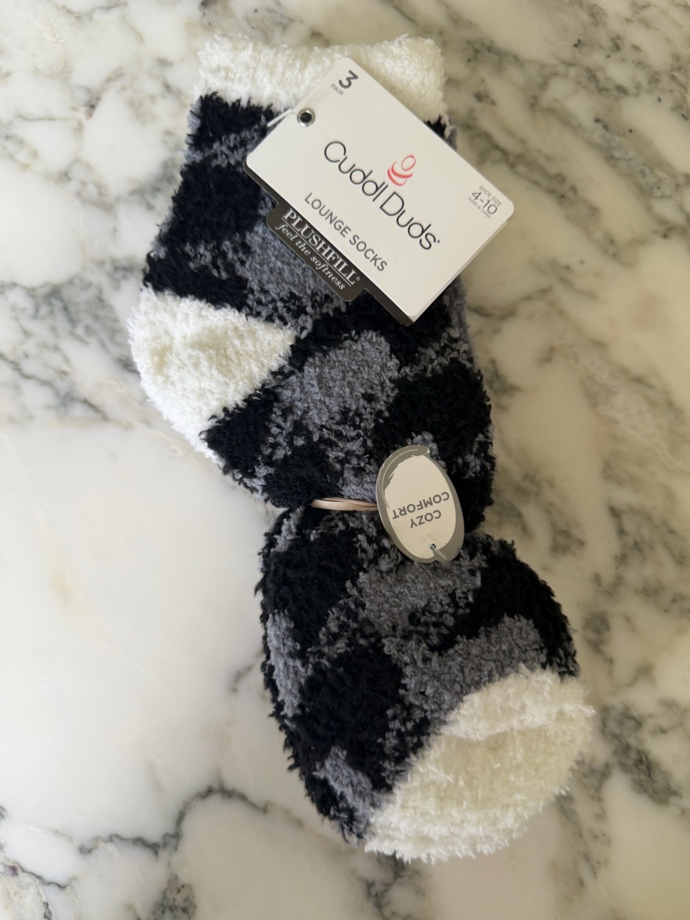 NWT Cuddl Duds Plushfill Cozy Comfort Lounge Socks – 2 Pairs 🧦🧦